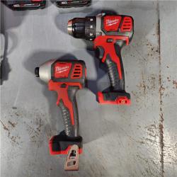 HOUSTON LOCATION - AS-IS Milwaukee M18 Brushed Cordless (2-Tool) Drill/Driver and Impact Driver Kit