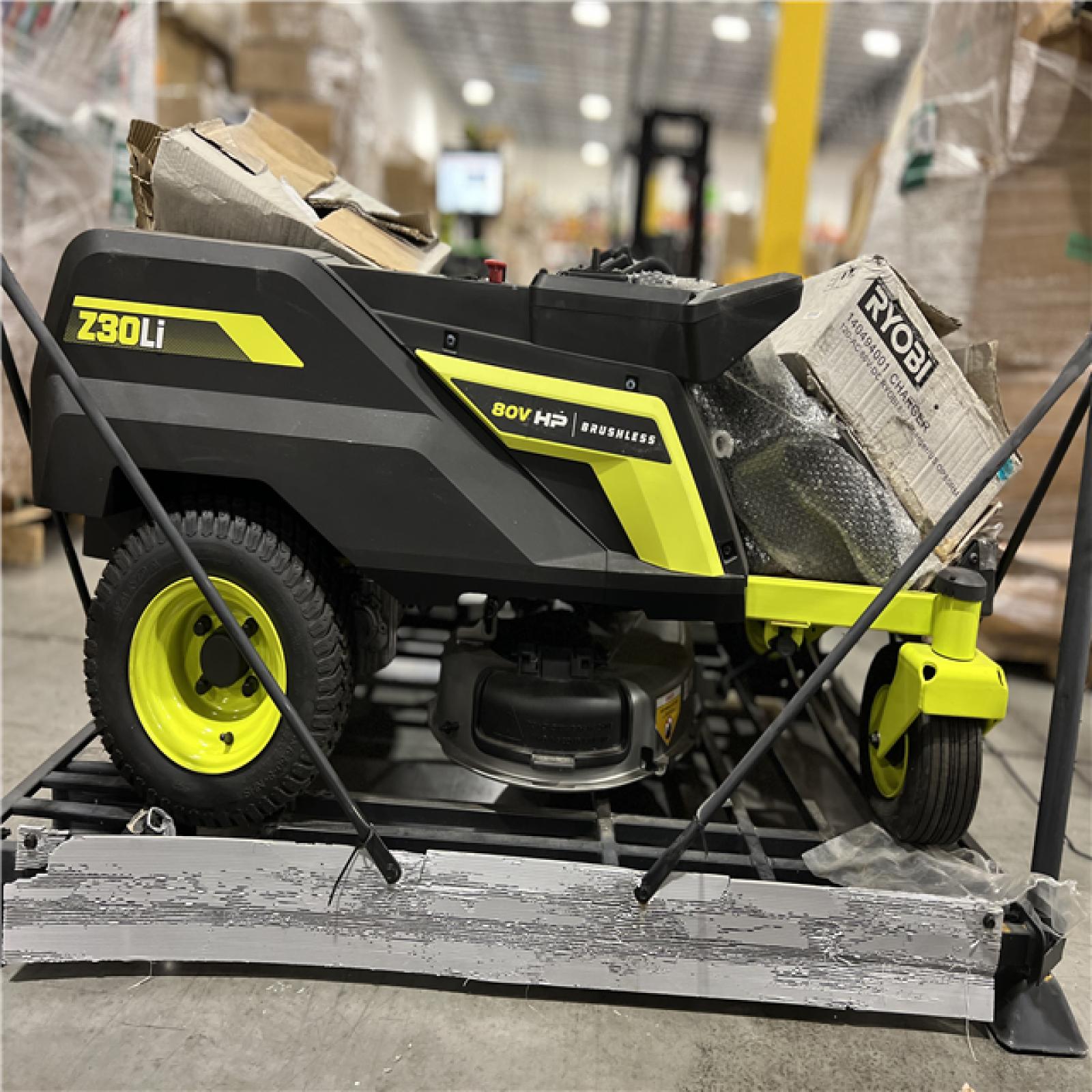 DALLAS LOCATION - RYOBI 80V HP Brushless 30 in. Battery Electric Cordless Zero Turn Riding Mower