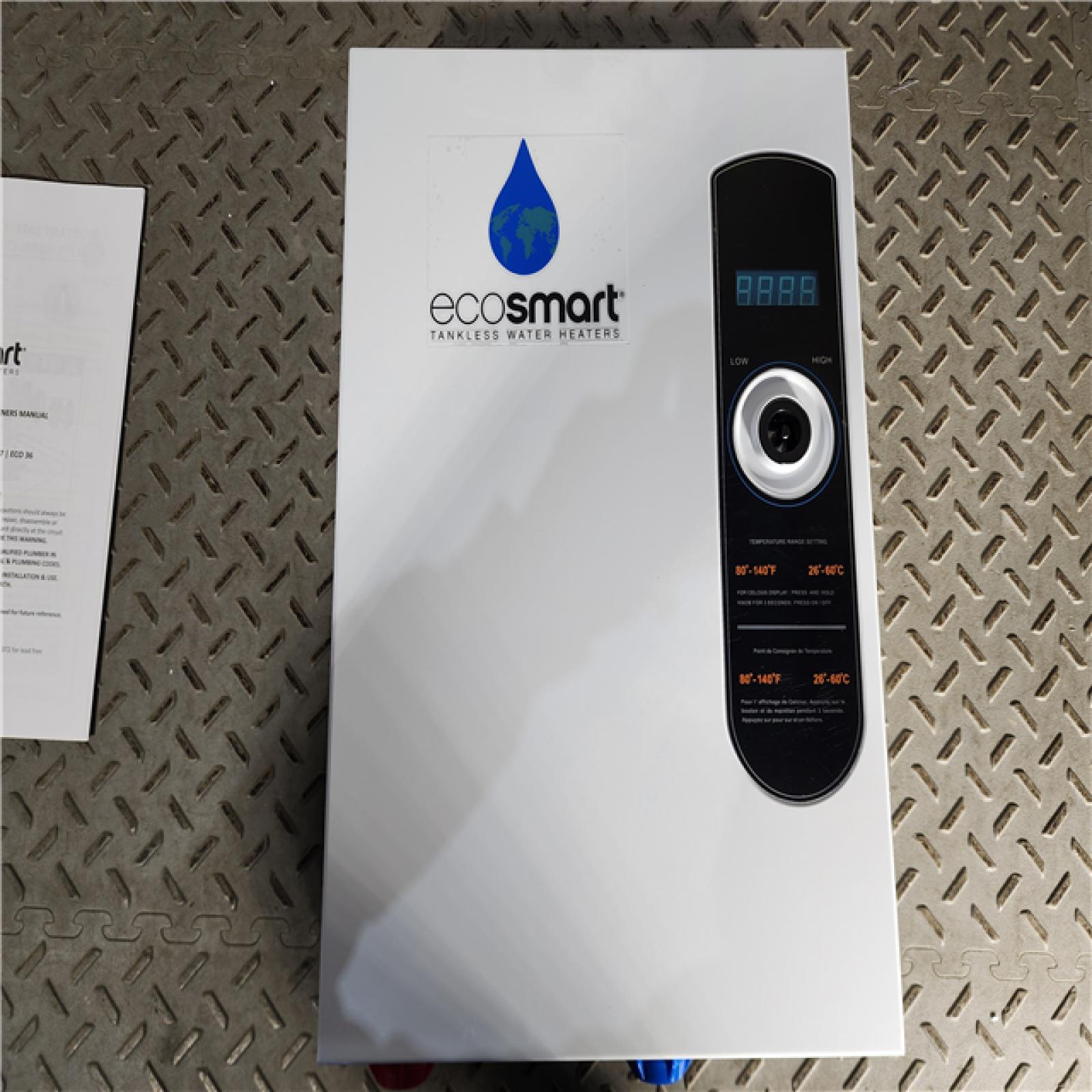 HOUSTON LOCATION - AS-IS ECO 18 TANKLESS ELECTRIC WATER HEATER