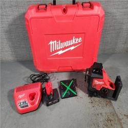 HOUSTON LOCATION - AS-IS Milwaukee-3632-21 M12 Green Beam Laser 360Â° 3-Plane Kit