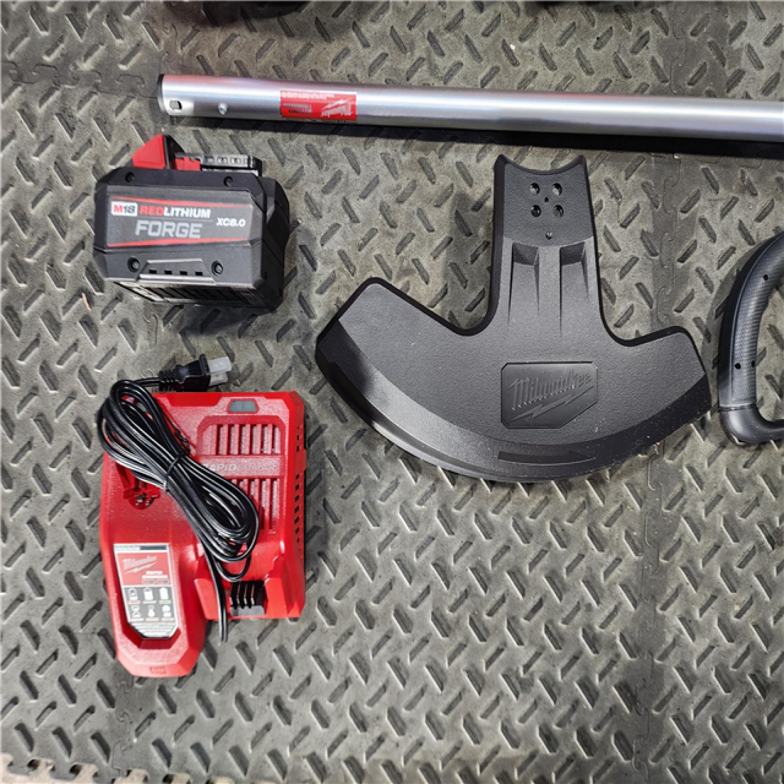 HOUSTON LOCATION - AS-IS MILWAUKEE 16 Cordless String Trimmer Kit,Brushless