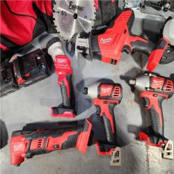 HOUSTON LOCATION - AS-IS M18 18V Lithium-Ion Cordless Combo Kit (8-Tool) with (3) Batteries, Charger and (2) Tool Bags