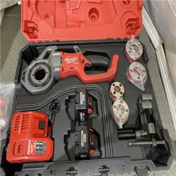 Houston location AS-IS Milwaukee 2870-22 M18 18V FUEL Cordless Compact Pipe Threader W/ ONE KEY Kit