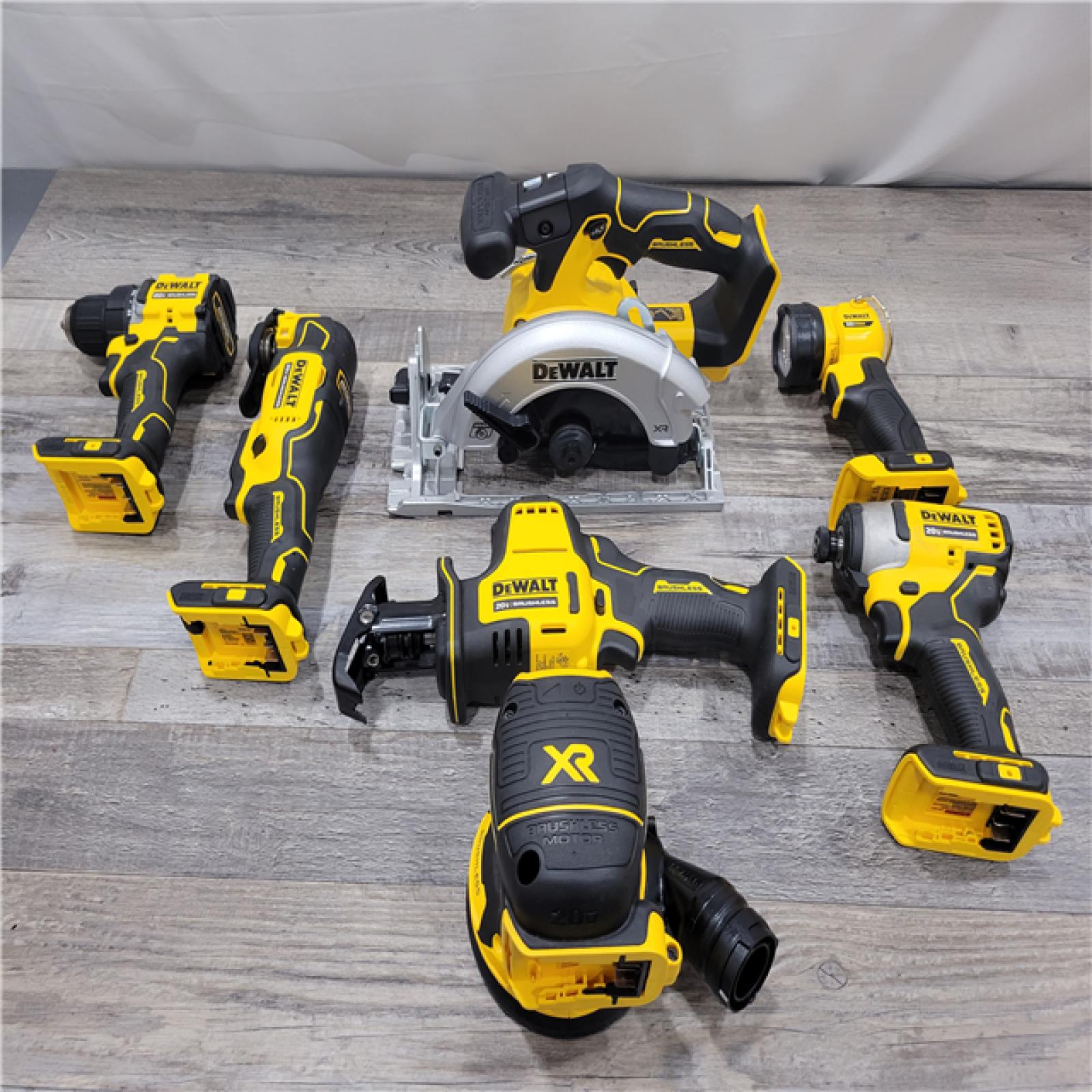 AS-IS DeWalt 20-Volt MAX Lithium-Ion Brushless Cordless (7-Tool) Combo Kit