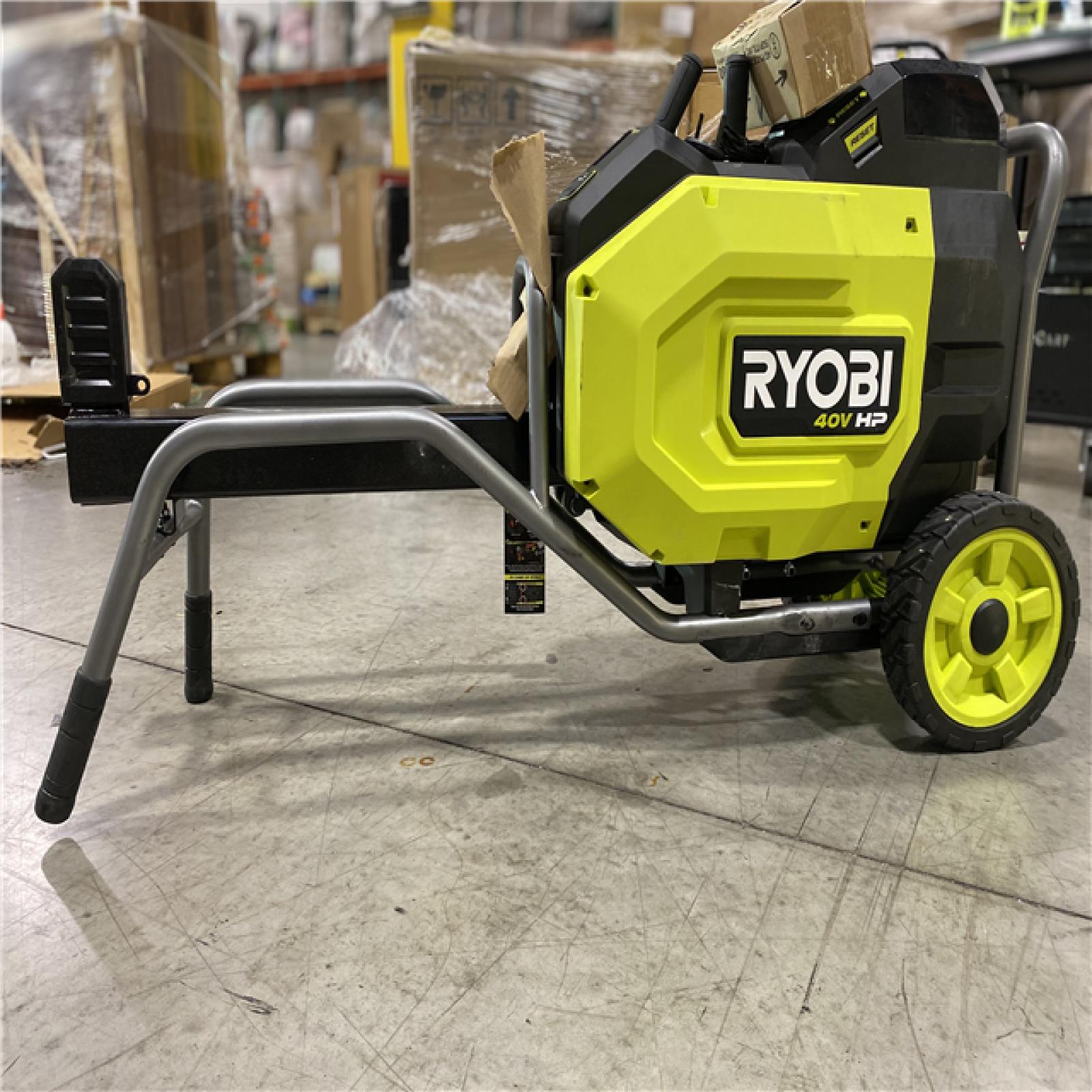 DALLAS LOCATION - RYOBI 40V HP Brushless 12-Ton Kinetic Battery Electric Log Splitter - Tool Only