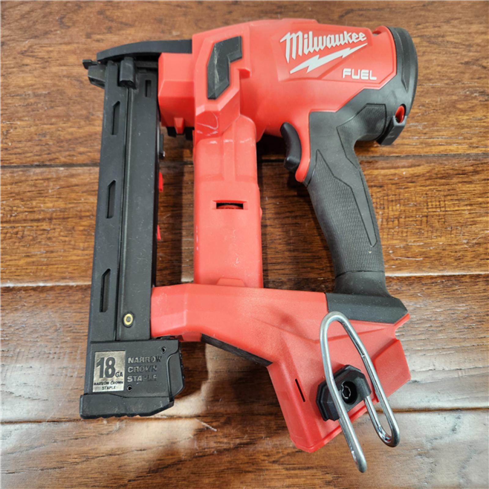 AS-IS Milwaukee M18 FUEL Brushless Cordless 18-Gauge 1-1/2 Narrow Crown Stapler (Tool Only)