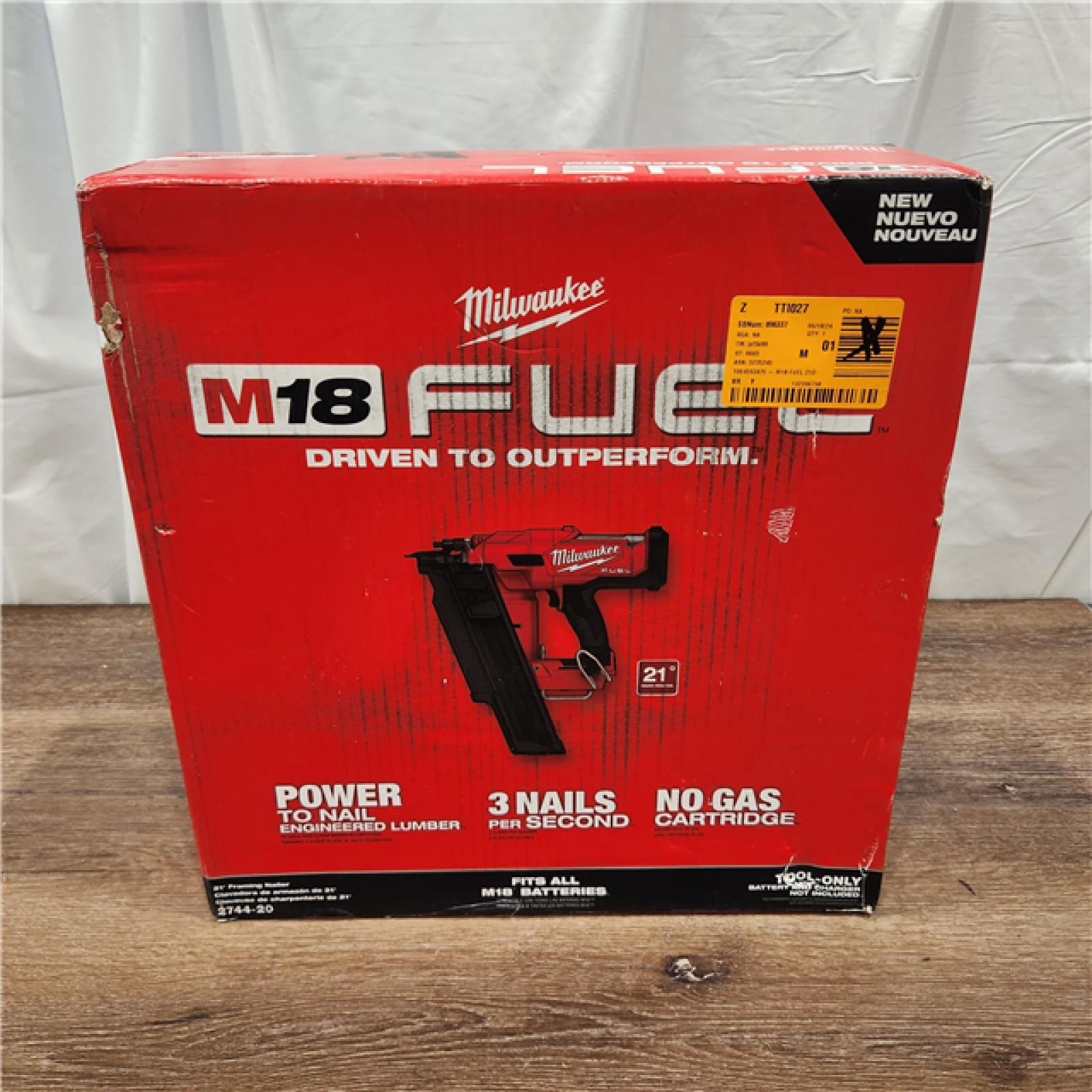 NEW! M18 FUEL 3-1/2 in. 18-Volt 21-Degree Lithium-Ion Brushless Cordless Framing Nailer (Tool-Only)