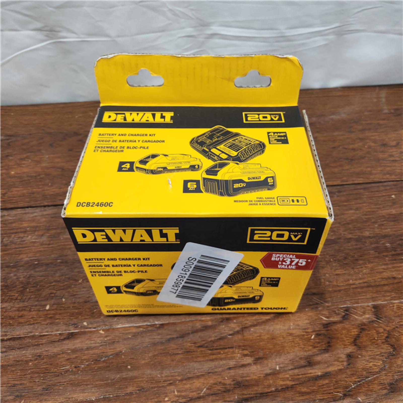 NEW DEWALT 20V MAX Lithium-Ion 6.0Ah and 4.0Ah Battery and Charger Starter Kit