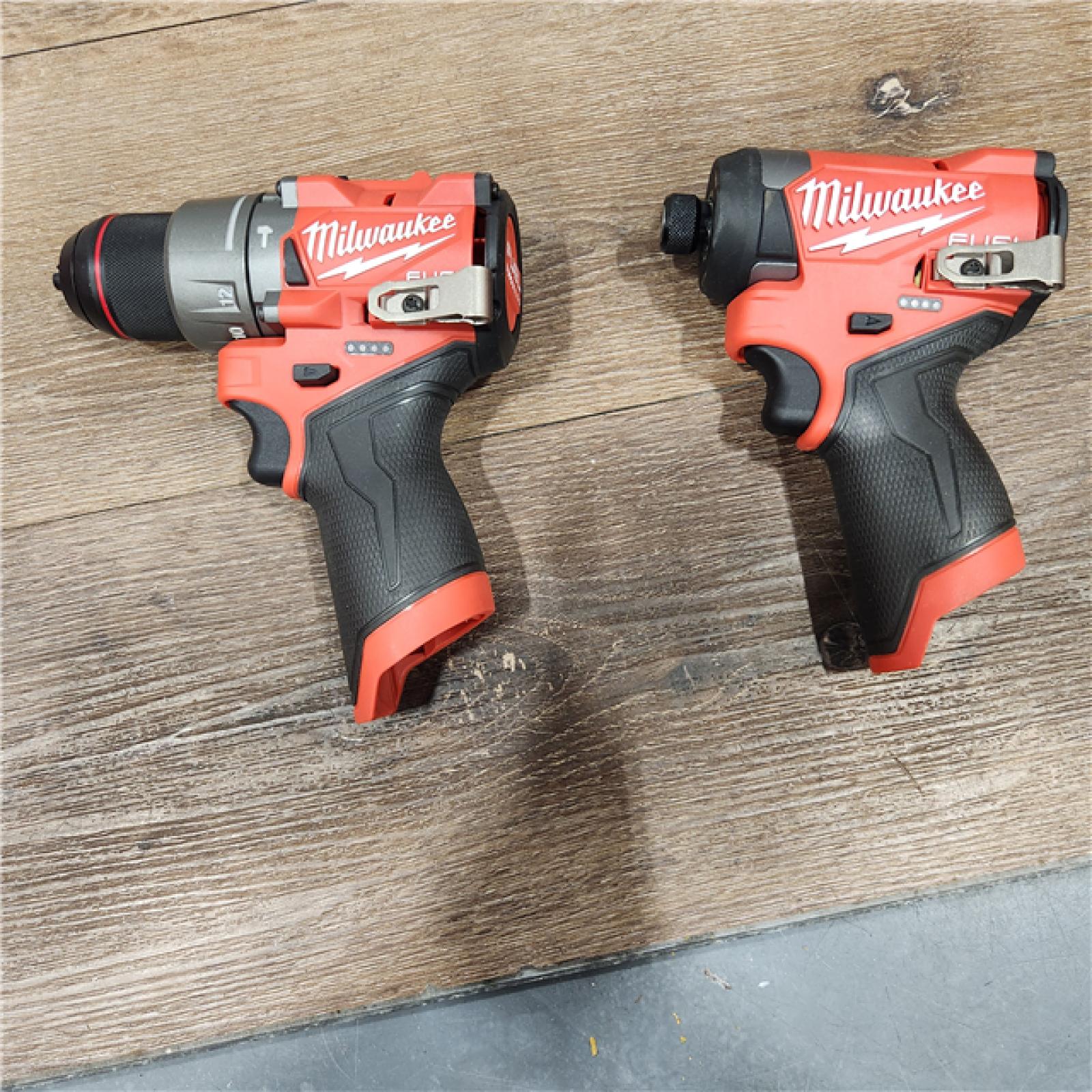 AS-IS Milwaukee 3497-22 12V Brushless Hammer Drill and Impact Driver Combo Kit