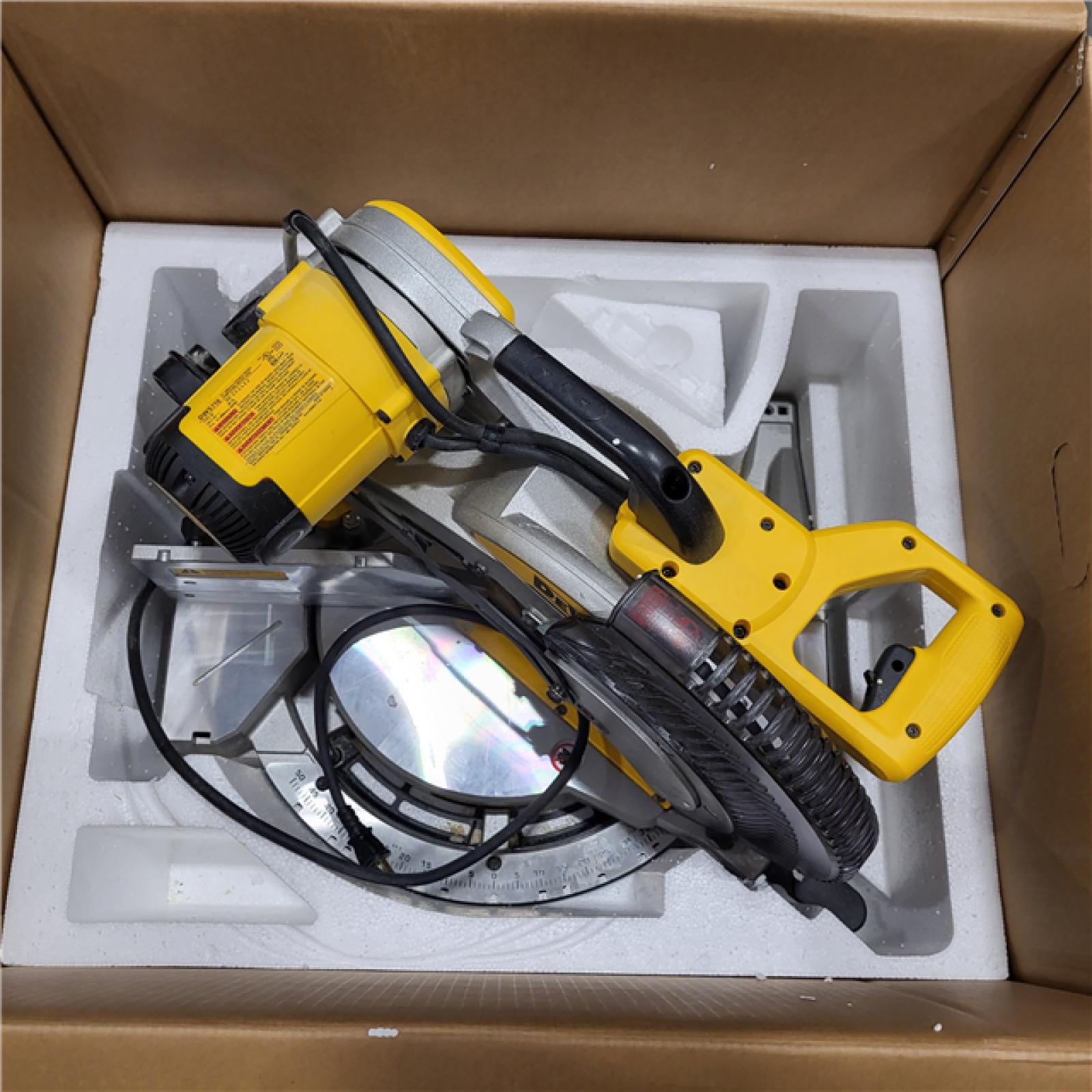 AS-IS DeWalt 15 Amp Corded 12 in. Compound Double Bevel Miter Saw