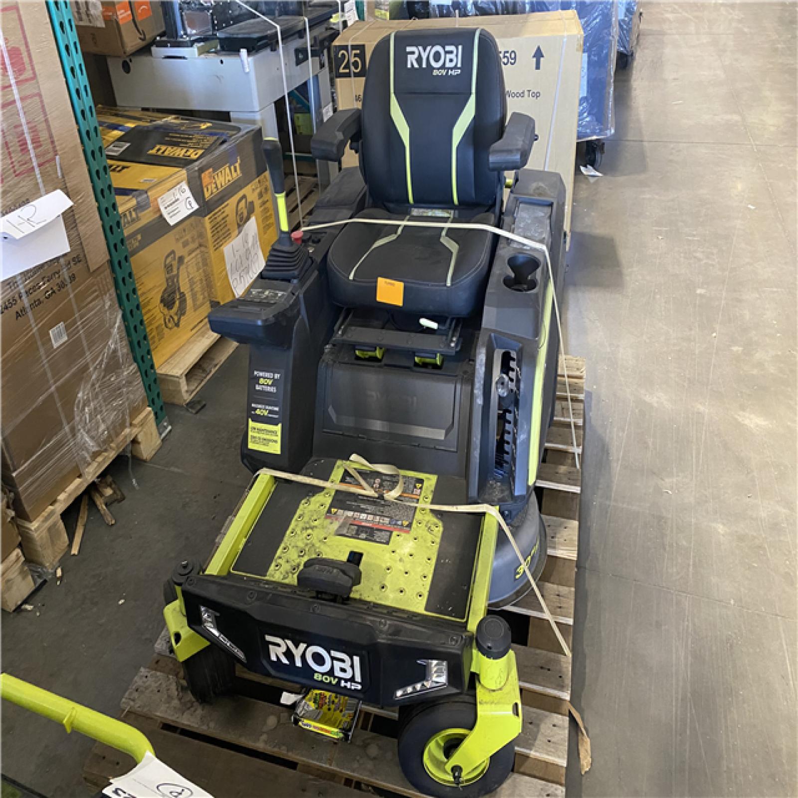 DALLAS LOCATION - RYOBI 80V HP Brushless 30 in. Battery Electric Cordless Zero Turn Riding Mower