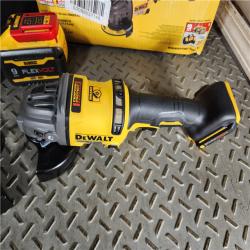 HOUSTON LOCATION - AS-IS (APPEARS LIKE NEW) DeWalt Flexvolt 60V Max Cordless Grinder  4.5 in; 6 in  Kit  1 KT (115-DCG418X2)