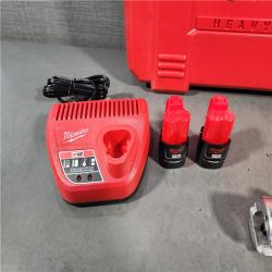 HOUSTON LOCATION - AS-IS (APPEARS LIKE NEW) Milwaukee M12 Force Logic Press Tool 1/2 in. to 1 in. Kit