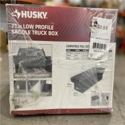 DALLAS LOCATION -Husky 71.36 in. Matte Black Aluminum Full Size Crossbed Truck Tool Box