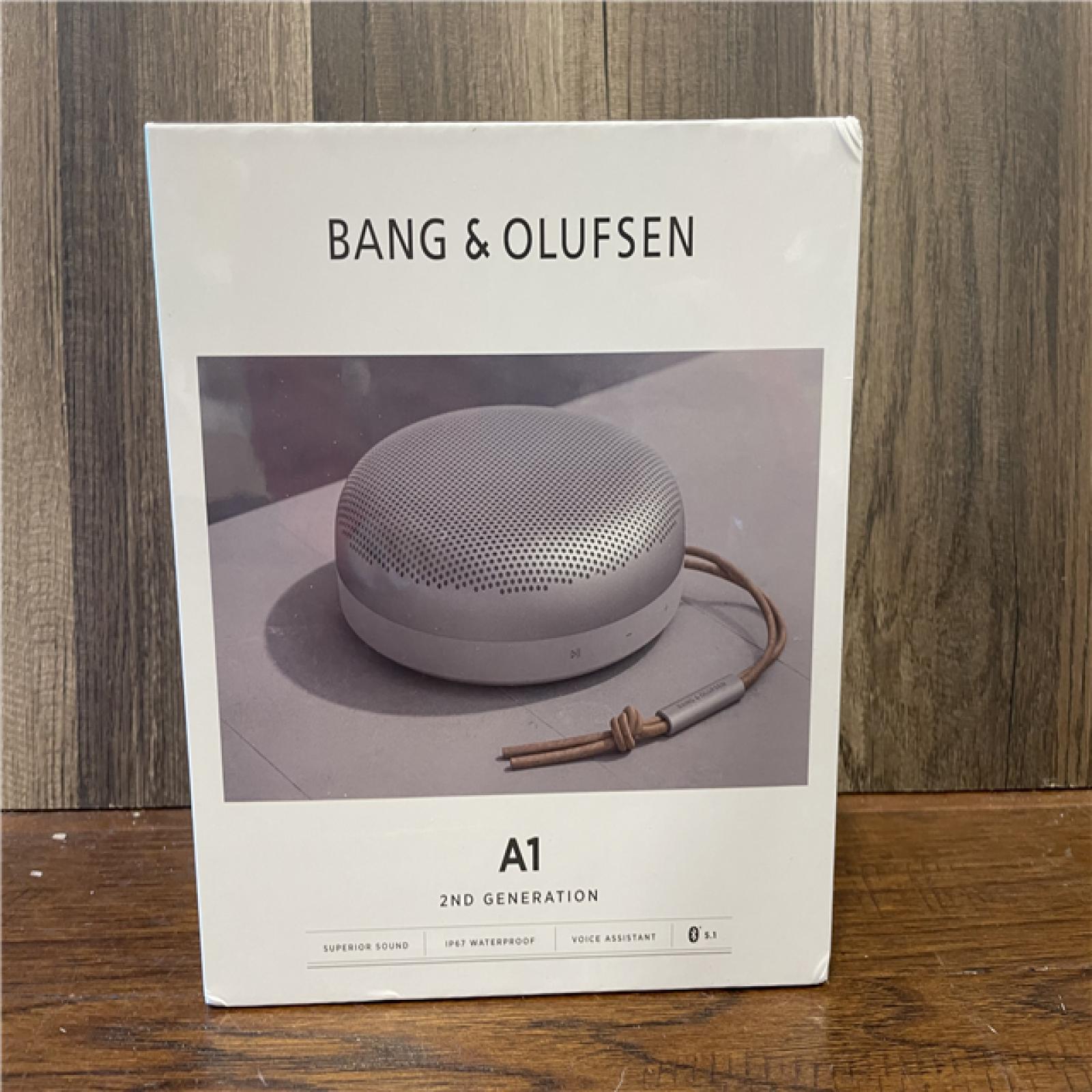 NEW! Bang & Olufsen Beosound A1 2nd Gen Portable Wireless Bluetooth Speaker with Voice Assist & Alexa Integration, Grey Mist