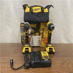 AS-IS DEWALT ATOMIC 20-Volt MAX Lithium-Ion Cordless Combo Kit (2-Tool) with (2) 2.0Ah Batteries, Charger and Bag