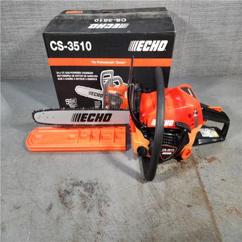 HOUSTON LOCATION - AS-IS (APPEARS LIKE NEW) Echo-CS-3510-16AA Professional Gas Rear Handle Chain Saw with 16in. Bar 34.4cc