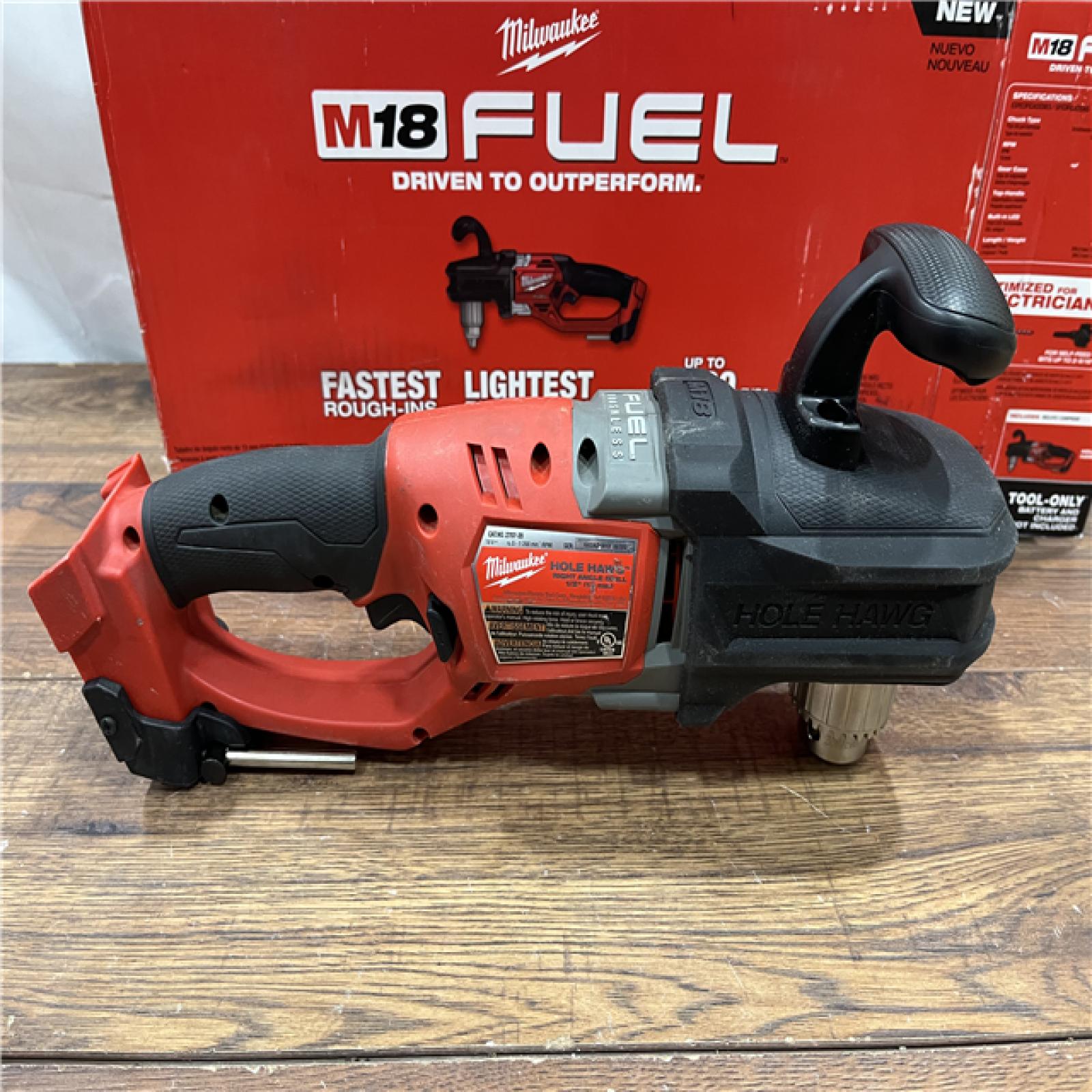 AS IS Milwaukee M18 18V Fuel Hole Hawg 1/2  Right Angle Drill 2807-20