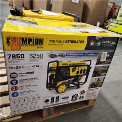 Dallas Location - As-Is Champion 201463 7850W Dual Fuel Generator