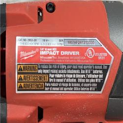 AS-IS MILWAUKEE M18 FUEL 18V Lithium-Ion Brushless Cordless Hammer Drill and Impact Driver Combo Kit (2-Tool) with 2 Batteries