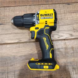 AS-IS DeWalt ATOMIC 20-Volt Lithium-Ion Cordless 1/2 in. Compact Hammer Drill with 3.0Ah Battery, Charger and Bag