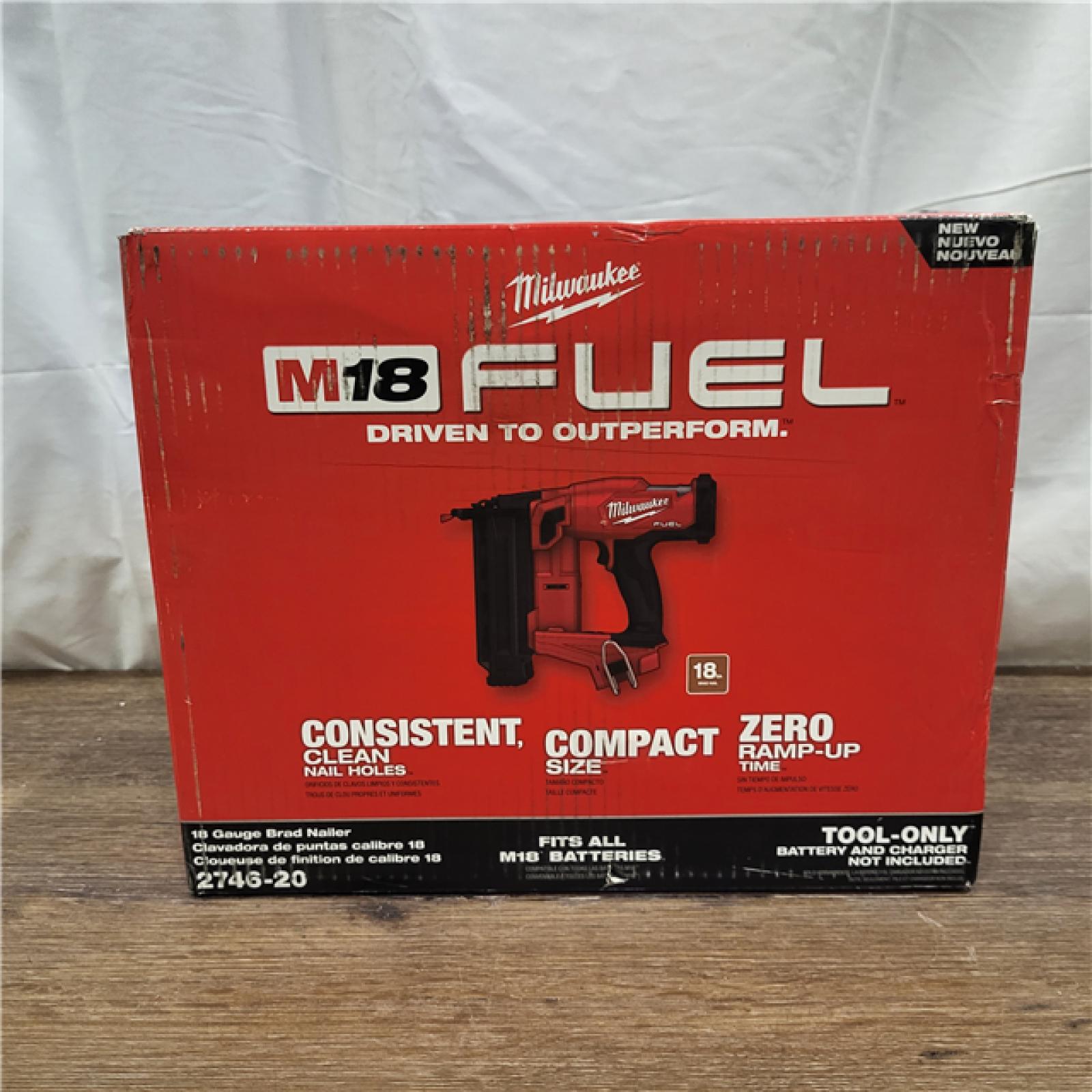 AS-IS Milwaukee M18 FUEL 18 Gauge Brad Nailer