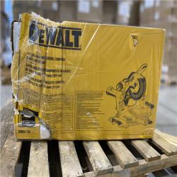 DALLAS LOCATION - DEWALT 15 Amp Corded 12 in. Double Bevel Sliding Compound Miter Saw, Blade Wrench and Material Clamp