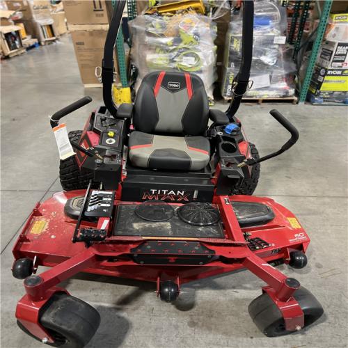 Dallas Location - As-Is Toro Titan MAX 60 inches  26 HP Riding Zero Turn Mower