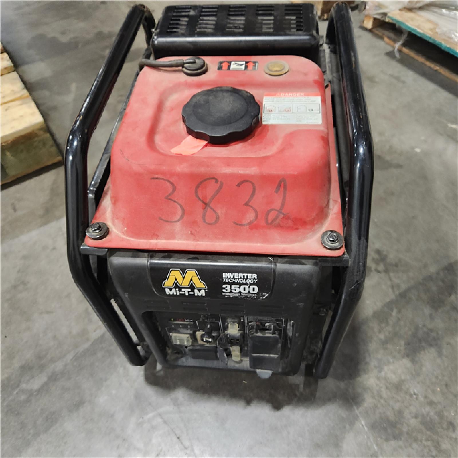 DALLAS LOCATION - AS-IS Mi T M 3500 Watt Inverter Generator with CO Detector