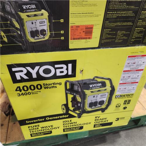 Dallas Location - As-Is RYOBI 4000-Watt Digital Inverter Generator