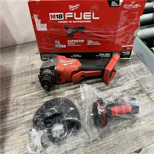 AS-IS Milwaukee 2880-20 M18 FUEL 18-Volt Lithium-Ion Brushless Cordless 4-1/2 in./5 in. Grinder W/Paddle Switch (Tool-Only)