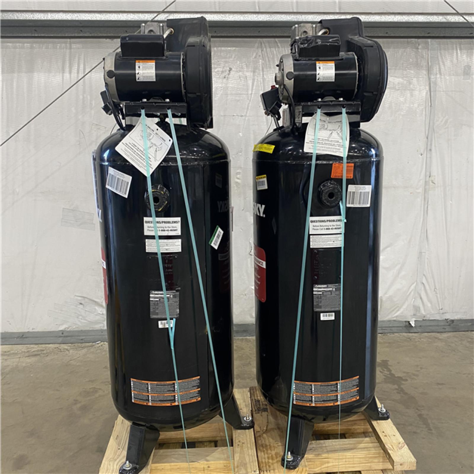 Houston Location AS-IS - (2Qty) 60Gal Husky Air Compressor