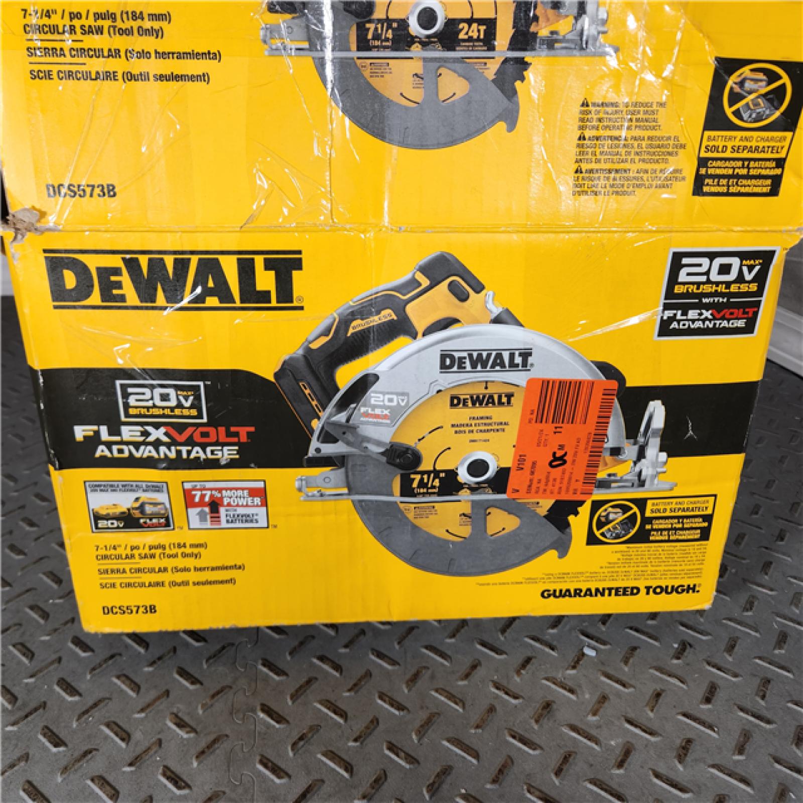 Houston Location- AS-IS DEWALT DCS573B 20V FLEXVOLT ADVANTAGE MAX ...