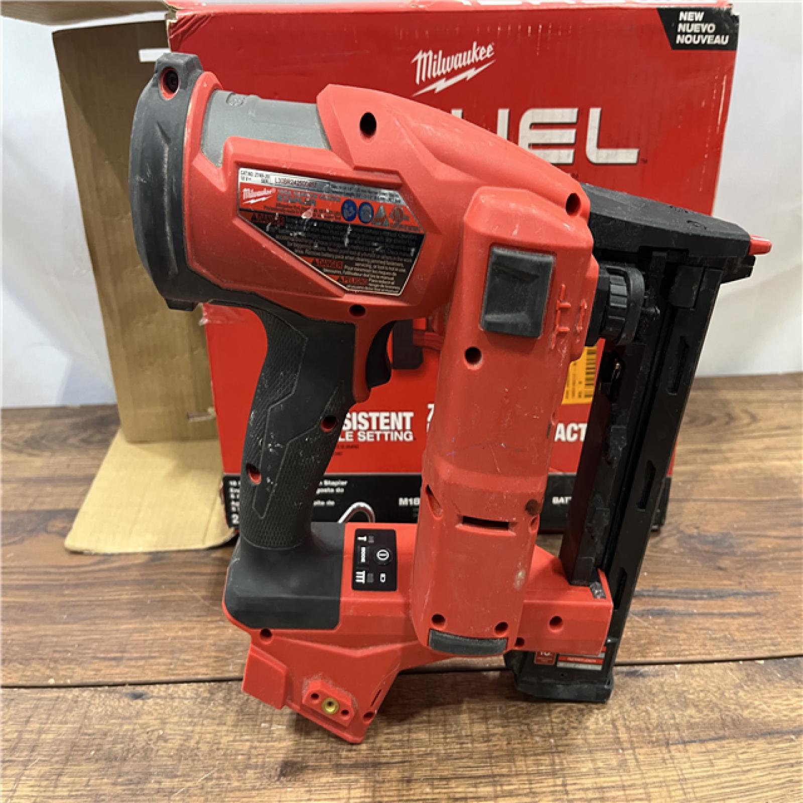 AS IS M18 FUEL 18-Volt Lithium-Ion Brushless Cordless 18-Gauge 1/4 in. Narrow Crown Stapler (Tool-Only)