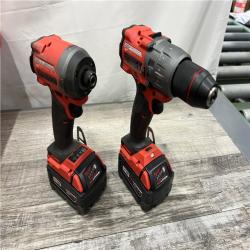 AS-IS Milwaukee M18 FUEL 18V Lithium-Ion Brushless Cordless Hammer Drill and Impact Driver Combo Kit (2-Tool) with 2 Batteries