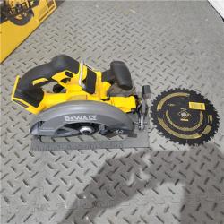 Houston location AS-IS DEWALT FLEXVOLT 60V MAX Cordless Brushless 7-1/4 in. Circular Saw with Brake (Tool Only)