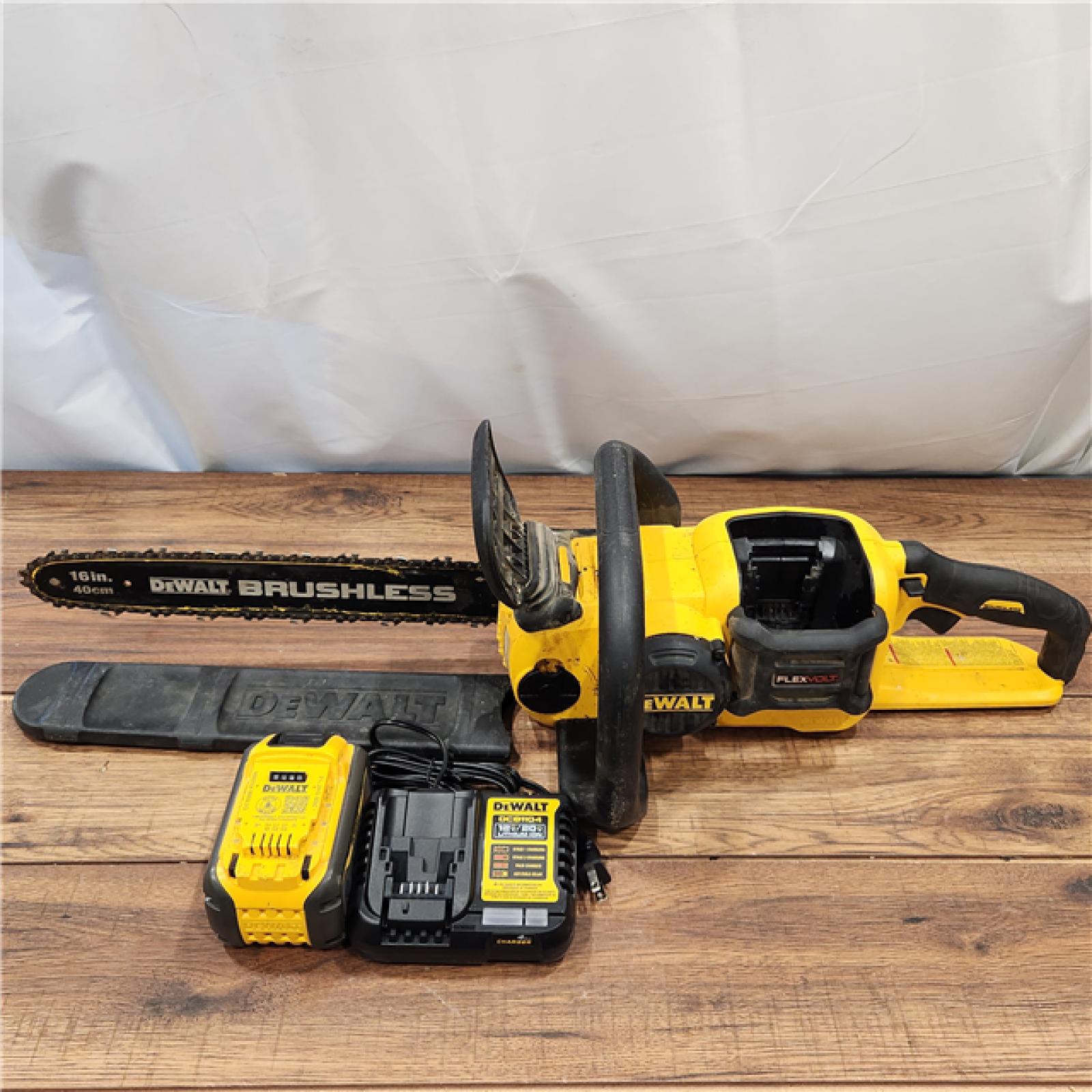 AS-IS DeWalt FLEXVOLT 60V MAX Lithium-Ion Brushless Cordless 16in. Chainsaw Kit