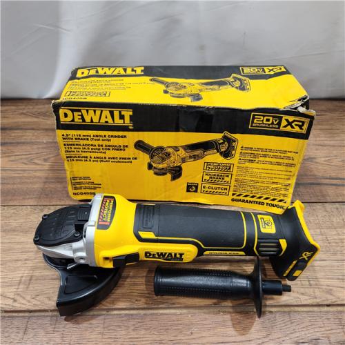 AS-IS DeWalt 20V MAX XR Cordless Brushless 4.5 in. Slide Switch Small Angle Grinder with Kickback Brake (Tool Only)