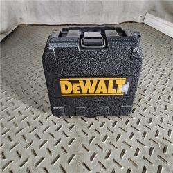 HOUSTON LOCATION - AS-IS (APPEARS LIKE NEW) DEWALT 55 ft. Green Self-Leveling Cross Line Laser Level with (2) AA Batteries & Case