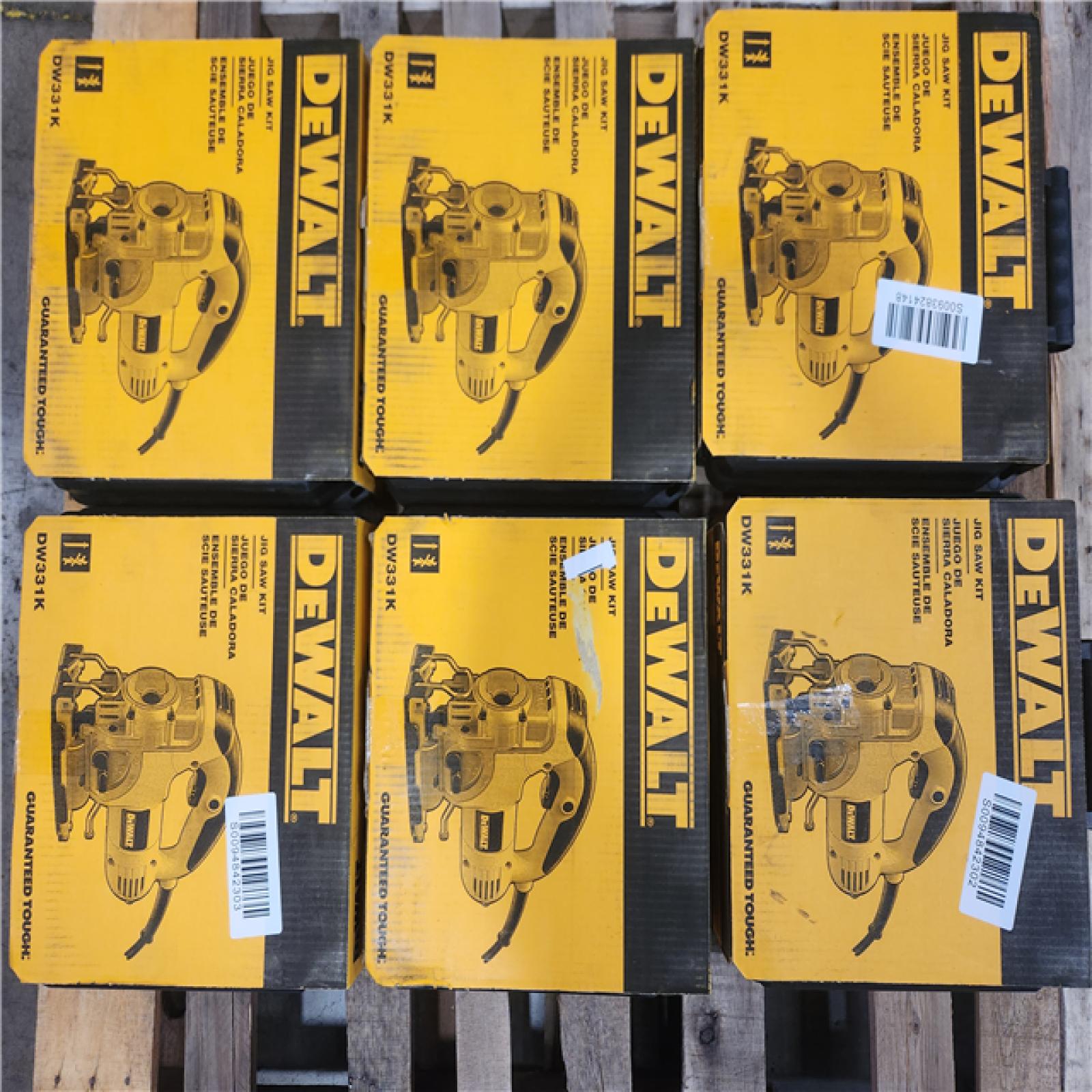 Phoenix Location 6 NEW DEWALT 6.5 Amp Corded Variable Speed Jig Saw Kit with Kit Box (6 units)