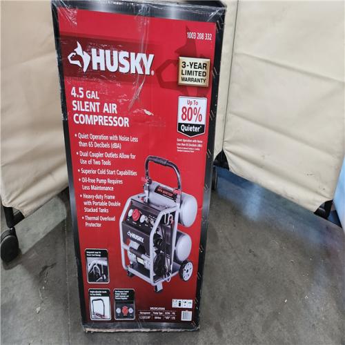 CALIFORNIA AS-IS HUSKY 4.5 GAL SILENT AIR COMPRESSOR