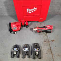 HOUSTON LOCATION - AS-IS Milwaukee M12 Force Logic Press Tool 1/2 in. to 1 in. Kit