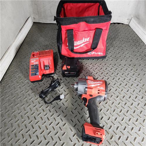 HOUSTON LOCATION - AS-IS Milwaukee M18 1/2 in. Cordless Brushless High Torque Impact Wrench Kit (Battery & Charger)