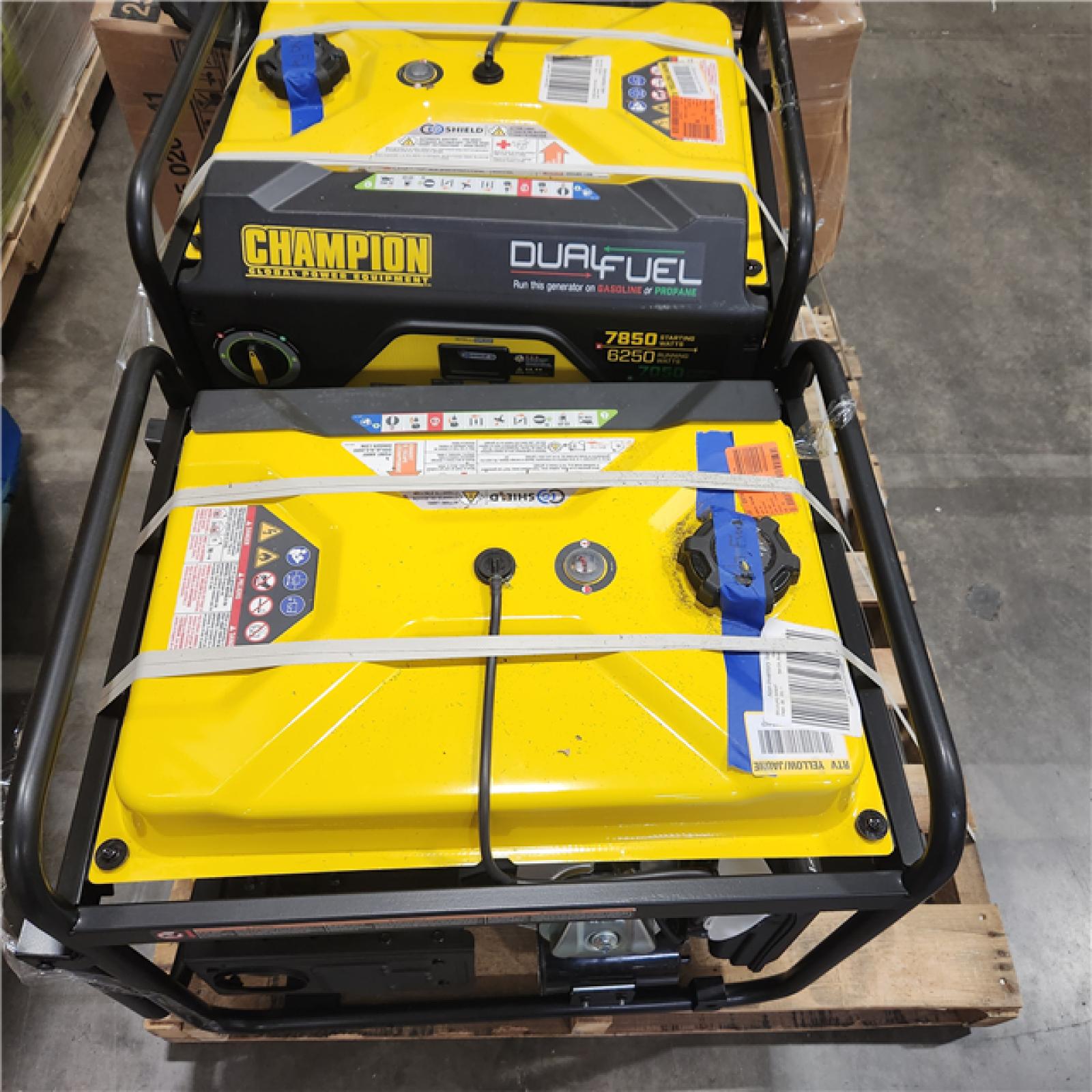 Dallas Location - As-Is  Champion Power Equipment 7850/6250-Watt Gasoline Fuel Portable Generator(Lot Of 2)