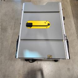 AS-IS DEWALT 15 Amp Corded 10 in. Job Site Table Saw with Rolling Stand