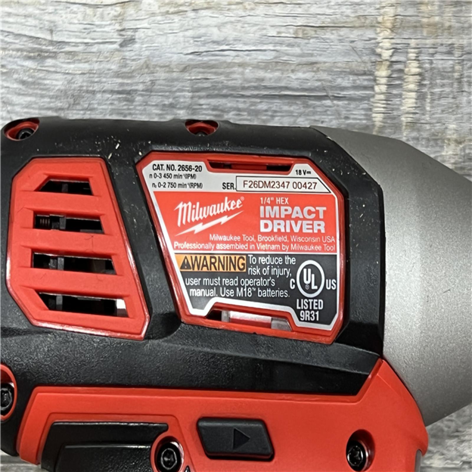 AS-IS Milwaukee M18 18V Cordless Brushed 2 Tool Drill/Driver and Impact Driver Kit