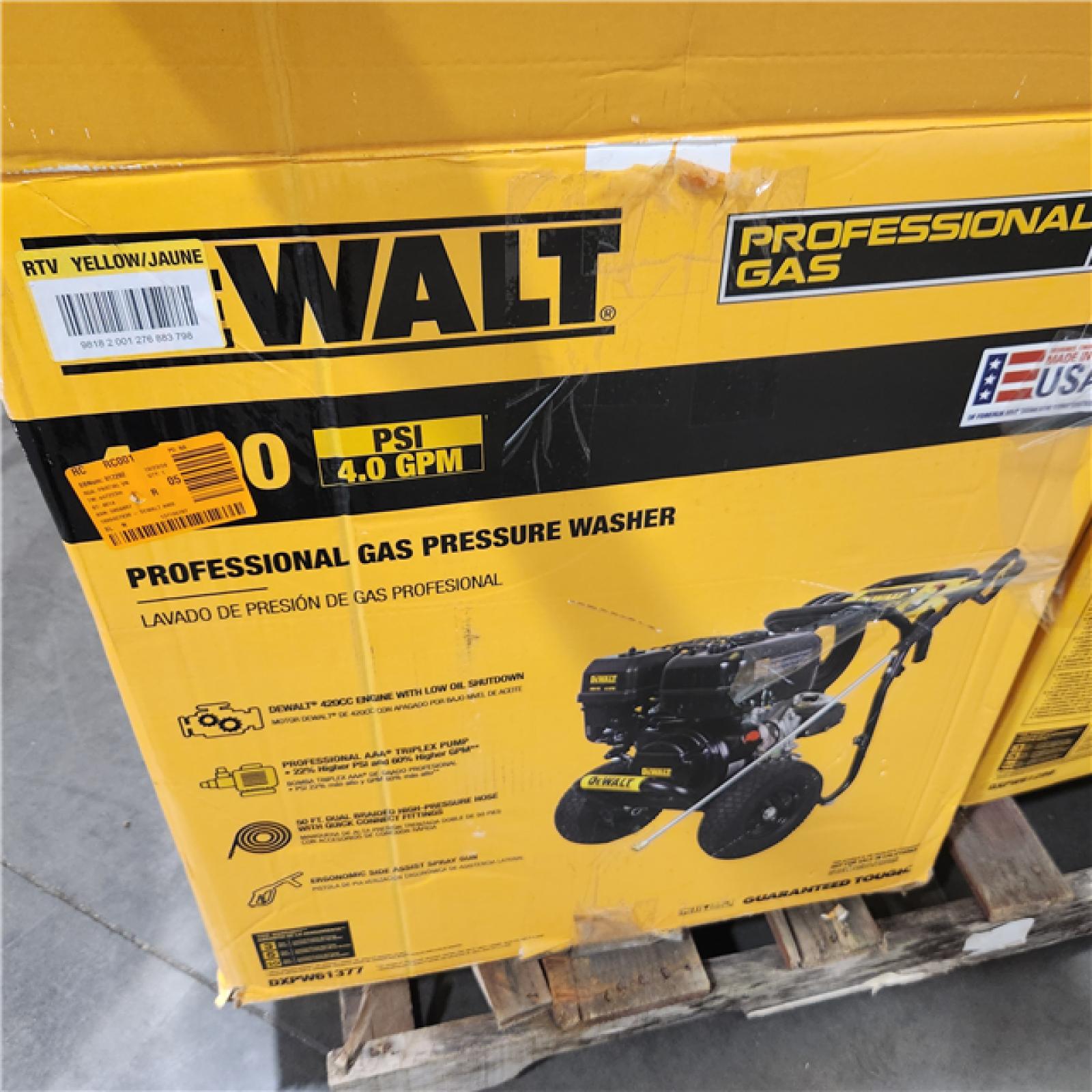 Dallas Location - As-Is DXPW61377 Dewalt 4400 PSI Pressure Washer