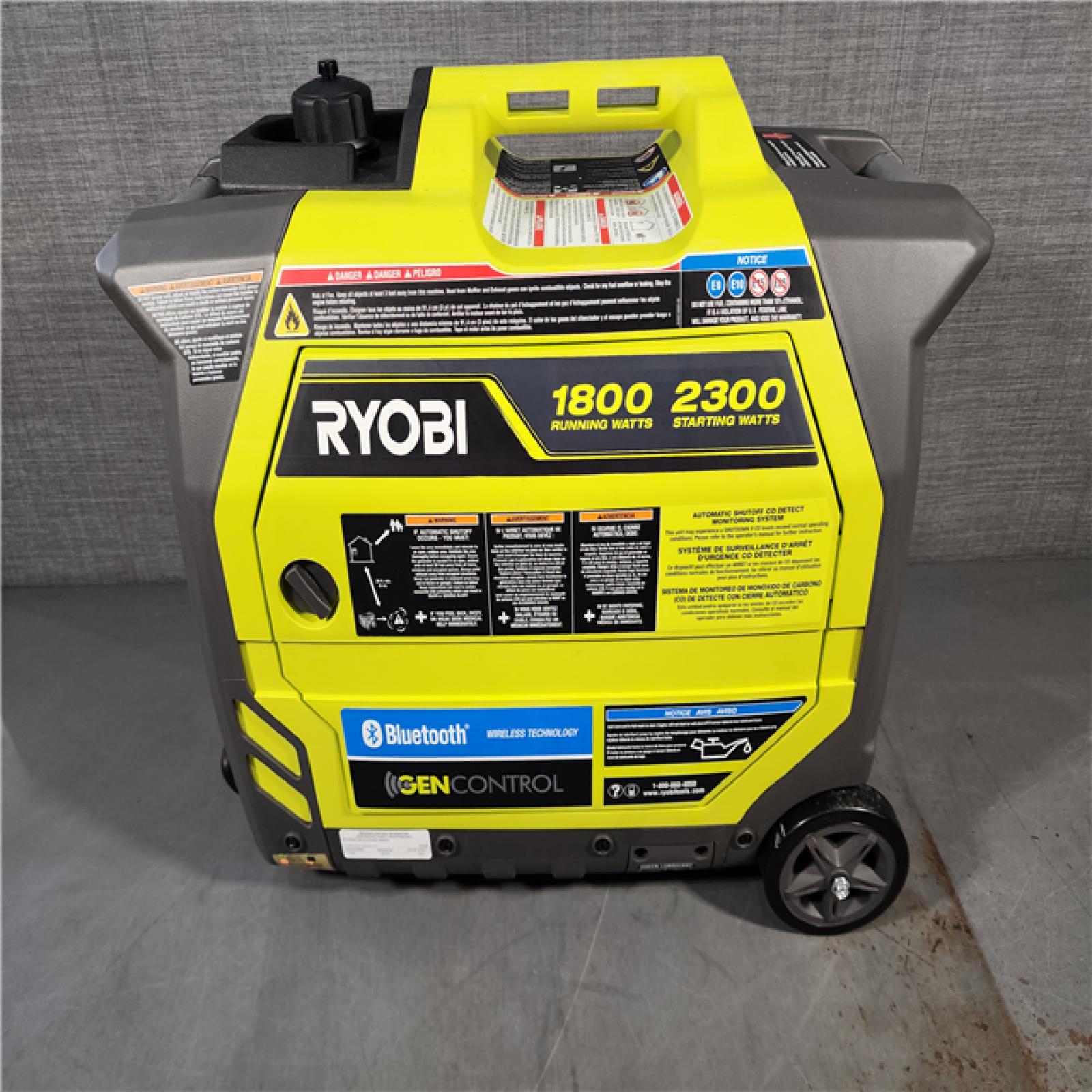 HOUSTON LOCATION - AS-IS 2,300-Watt Recoil Start Bluetooth Super Quiet Gasoline Powered Digital Inverter Generator with CO Shutdown Sensor