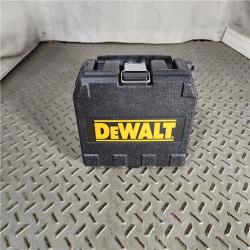 HOUSTON LOCATION - AS-IS (APPEARS LIKE NEW) DEWALT 55 ft. Green Self-Leveling Cross Line Laser Level with (2) AA Batteries & Case