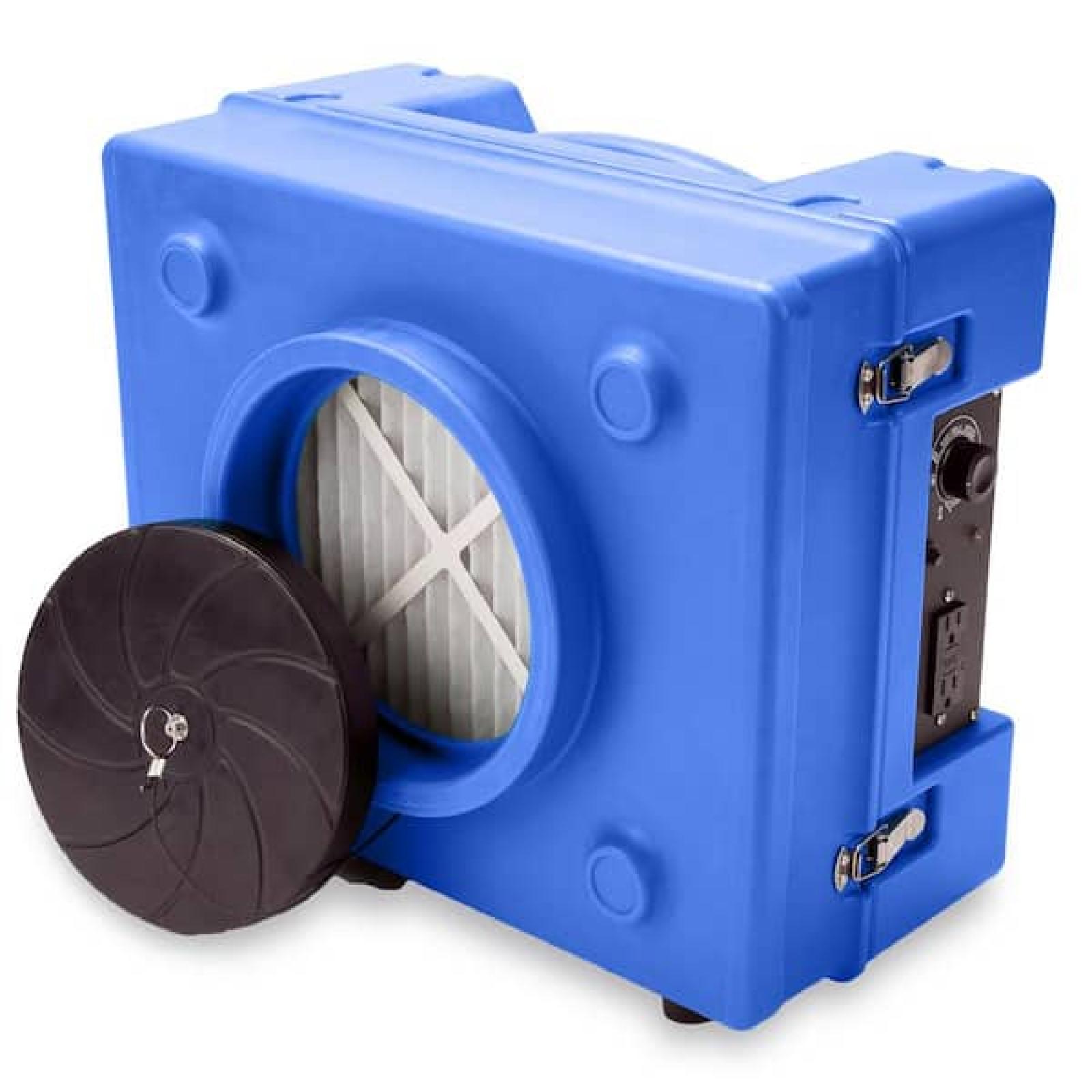 Phoenix Location SEALED B-Air 1/3 HP 2.5 Amp HEPA Air Scrubber Purifier for Water Damage Restoration Negative Air Machine in Blue